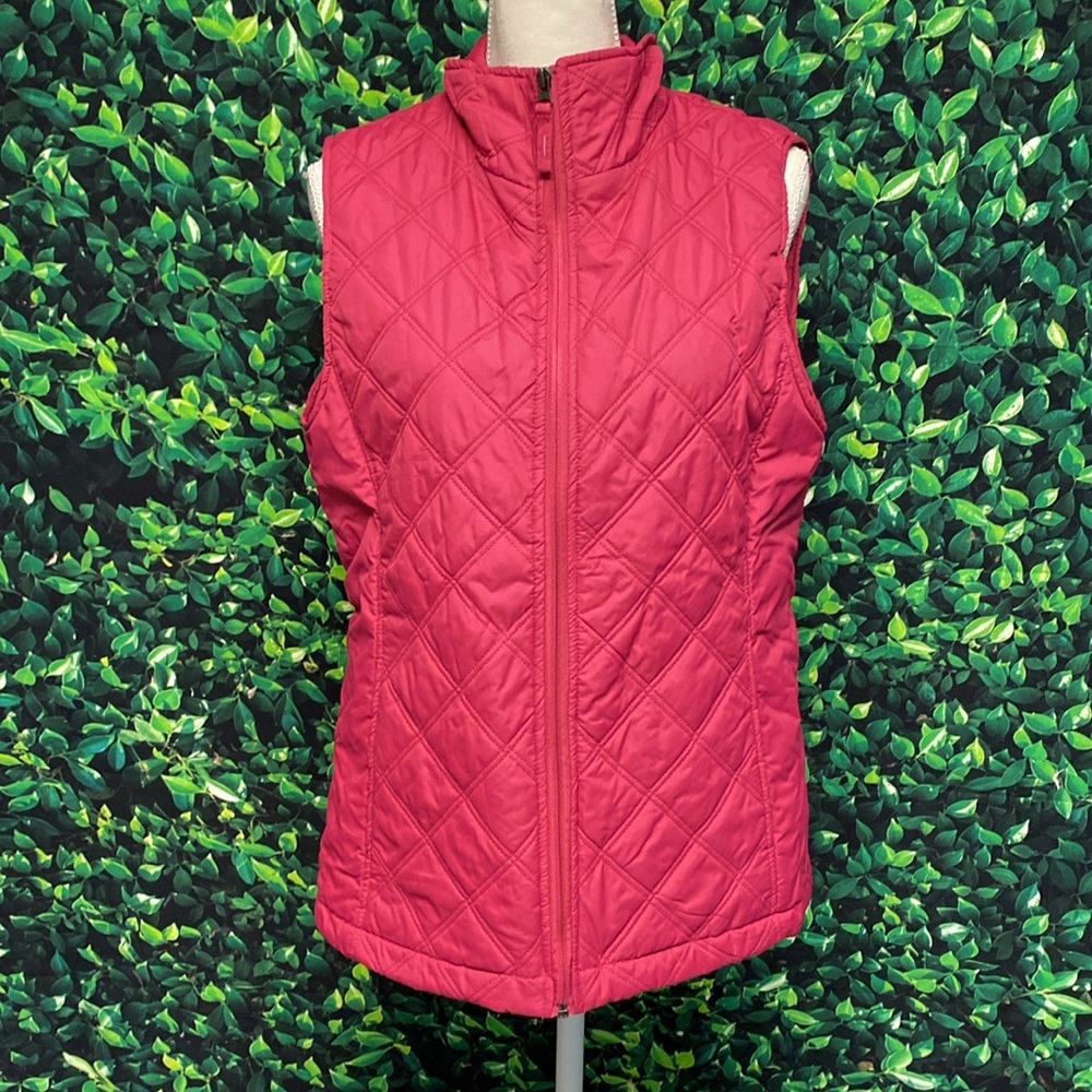 Free Country Atheletx Series Quilted Pink Vest Sz M